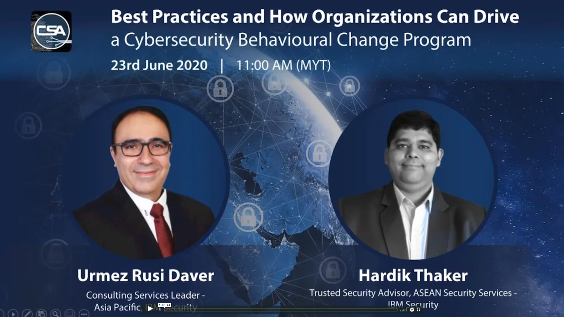 IBM Security Webinar - Best Practices & How Organizations Can Drive a Cybersecurity Behavioural Change Program - REGISTRATION.