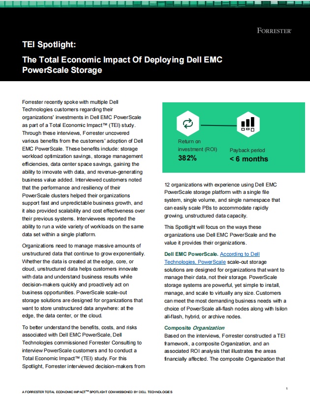 The Total Economic Impact Of Deploying Dell EMC  PowerScale Storage.pdf